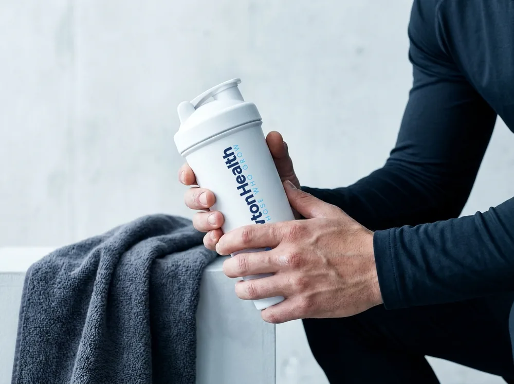 Protein-Shaker nach dem Training